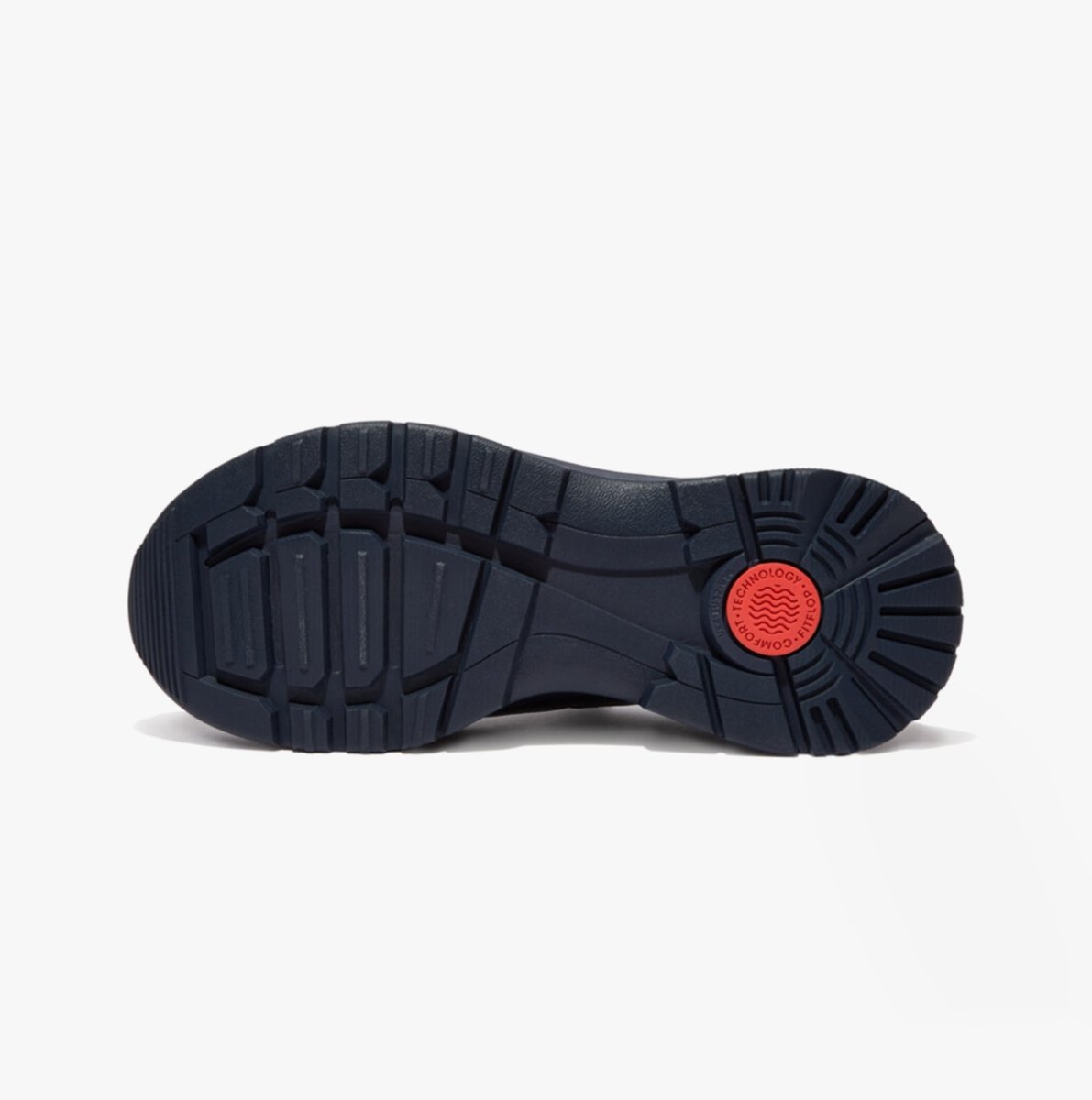 FitFlop NEO - D - HYKER LEATHER - MIX Ladies Leather Trainers All Midnight Navy - Shuperb