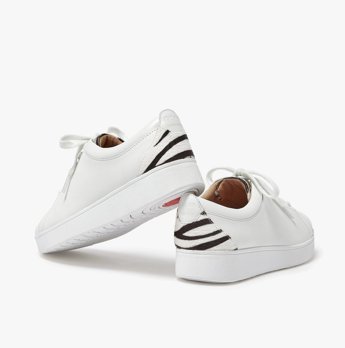 FitFlop RALLY ZEBRA - BACK Ladies Trainers Urban White/Zebra - Shuperb