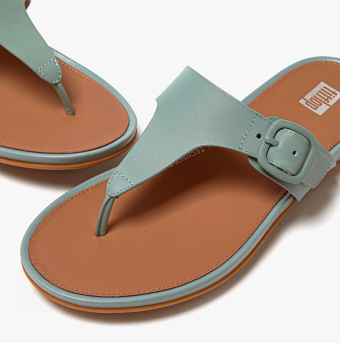 FitFlop GRACIE BUCKLE TOE - POST Womens Sandals Cool Blue - Shuperb