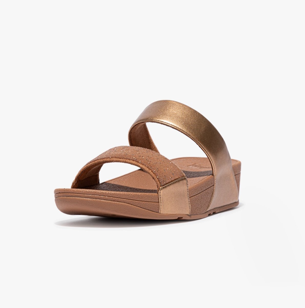 FitFlop LULU OPUL Ladies Sliders Latte Tan - Shuperb