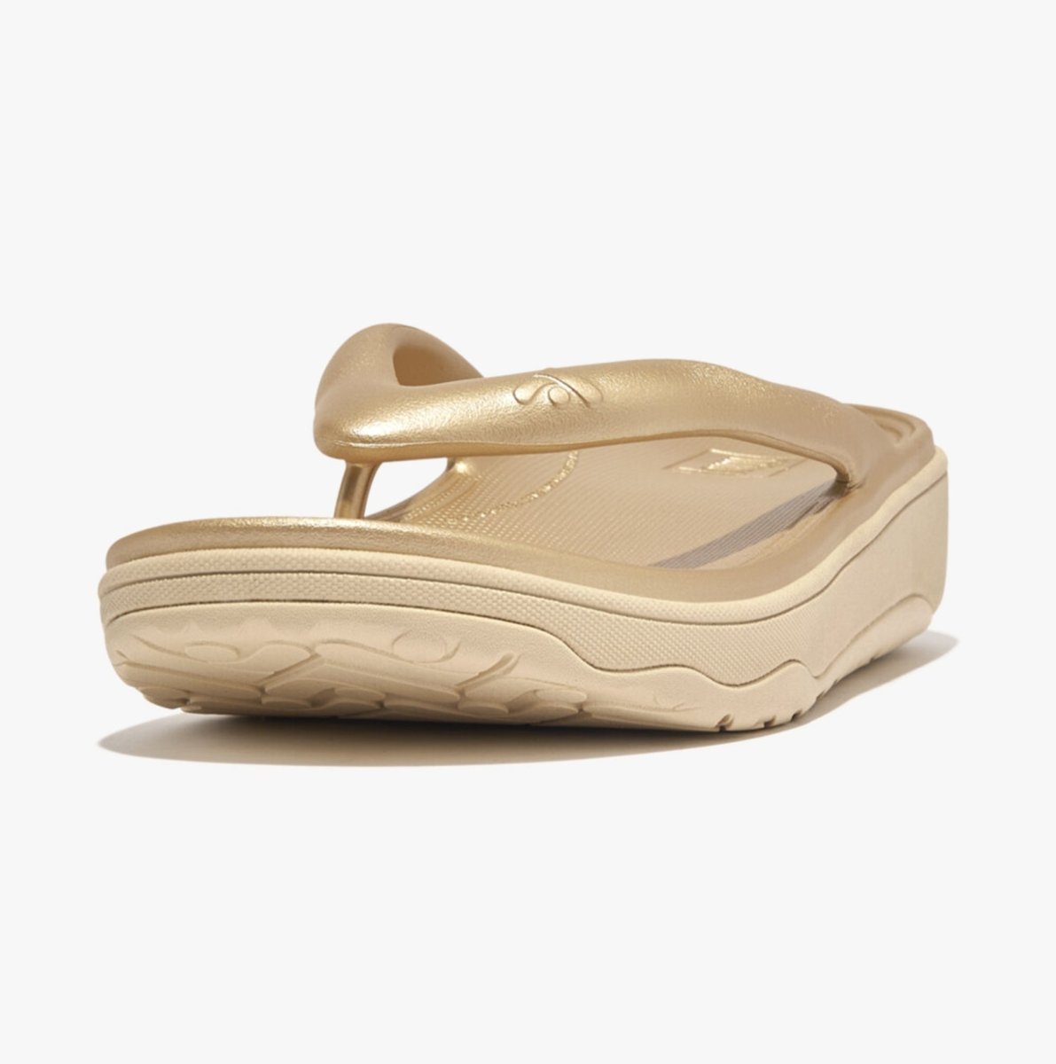 FitFlop RELIEFF METALLIC RECOVERY Womens Toe Post Gold - Shuperb