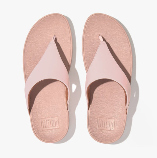 FitFlop LULU Ladies Leather Toe - Post Sandals Pink Salt - Shuperb