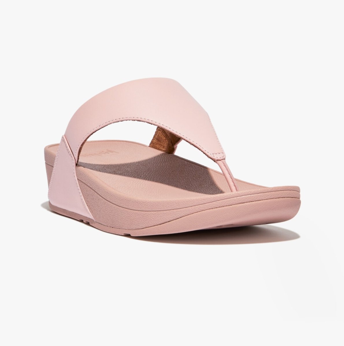 FitFlop LULU Ladies Leather Toe - Post Sandals Pink Salt - Shuperb