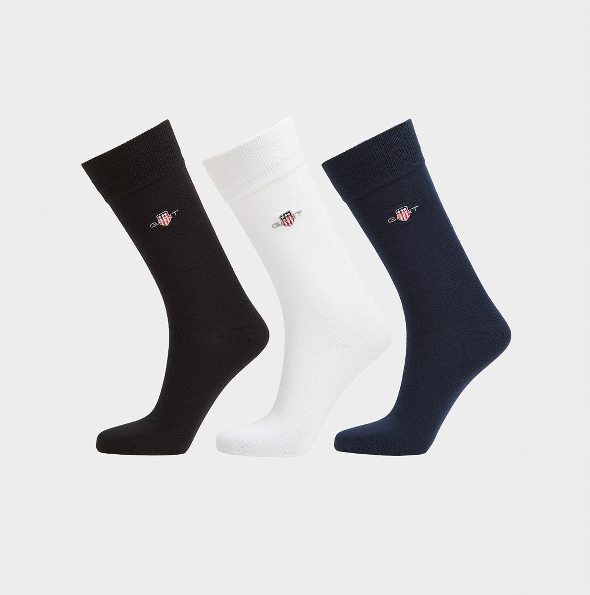 GANT SHIELD SOCKS 3 - Pack Mens Black - Shuperb