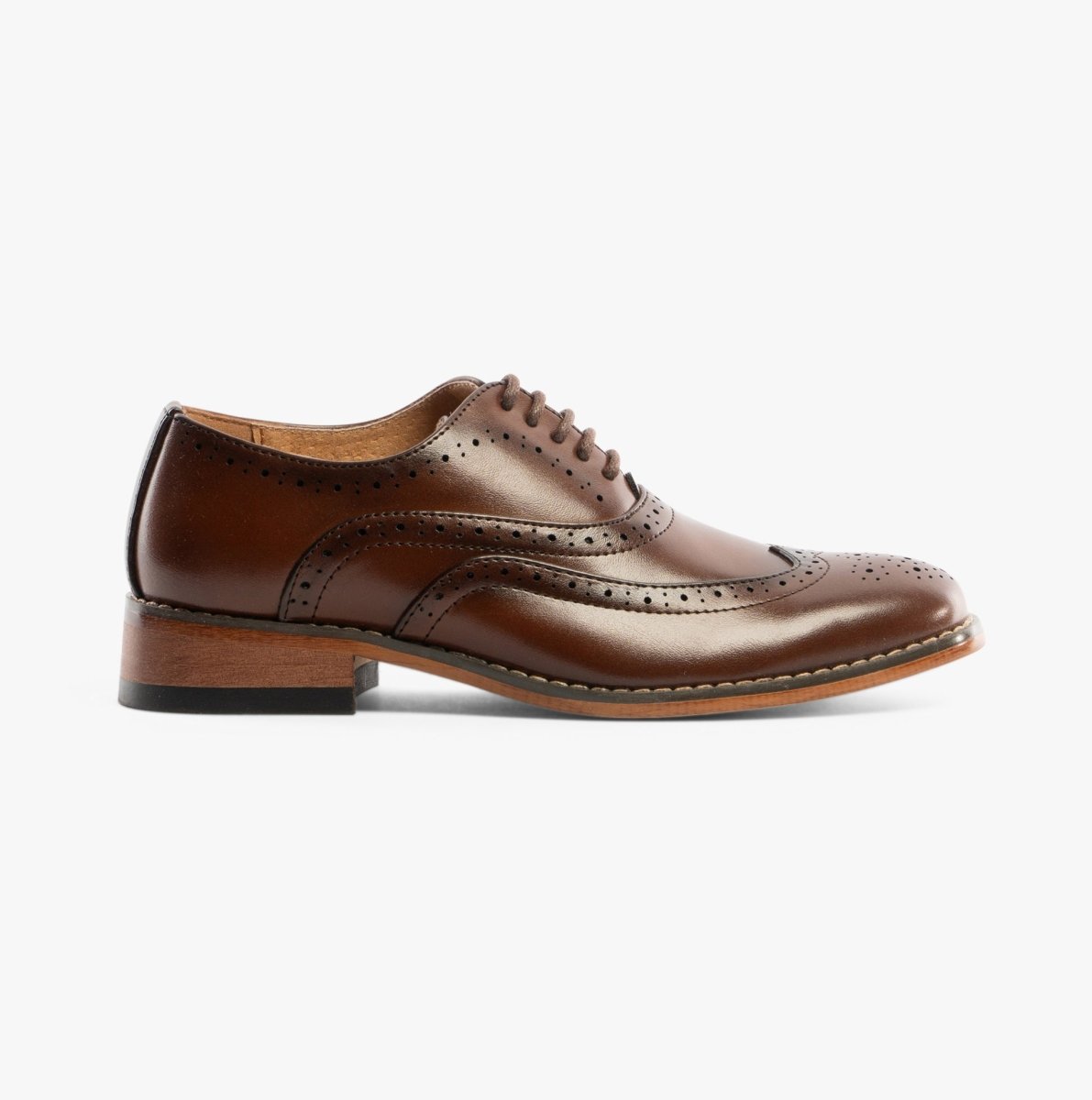 Goor TOMMY JNR Boys Oxford Brogues Brown - Shuperb