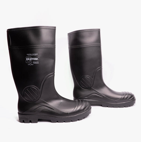 Grafters W408A Mens Wellington Safety Boots Black - Shuperb