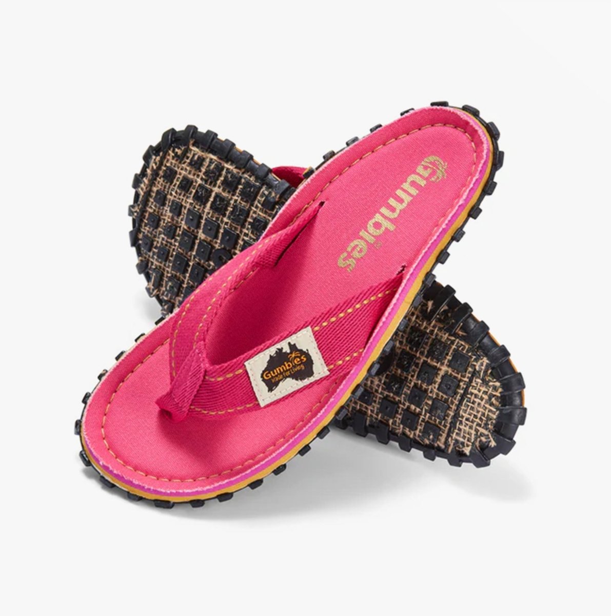 Gumbies ISLANDER Unisex Flip - Flops Classic Pink - Shuperb