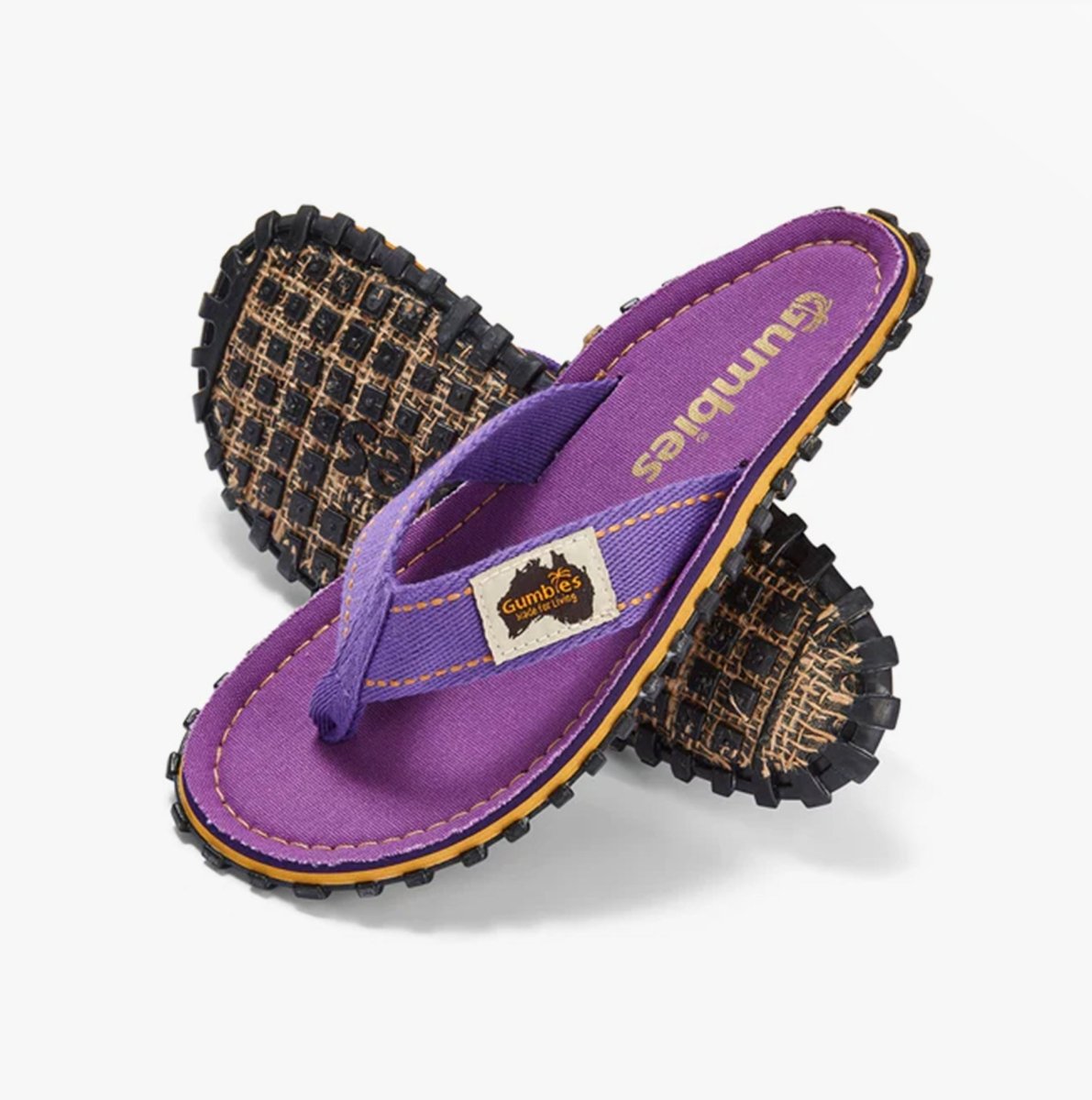 Gumbies ISLANDER Unisex Flip - Flops Classic Purple - Shuperb