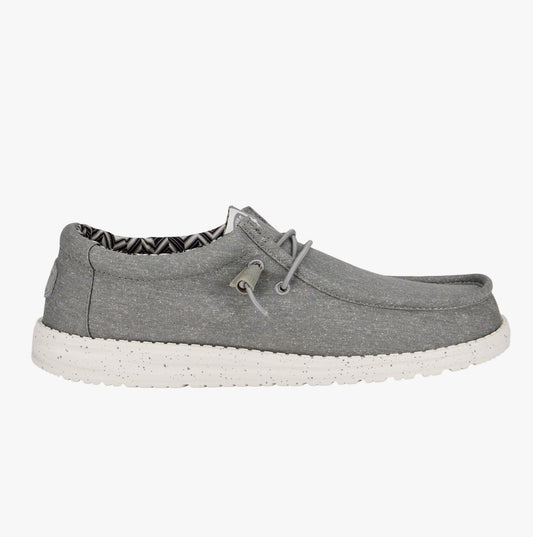 HEYDUDE WALLY Mens Shoes Light Grey - Shuperb