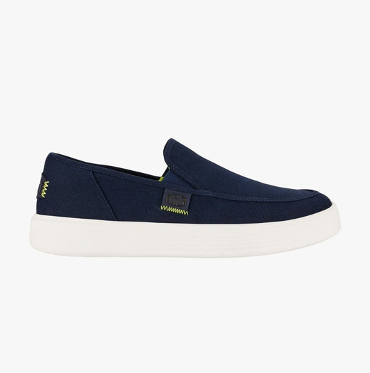 HEYDUDE SUNAPEE Mens Trainers Navy - Shuperb