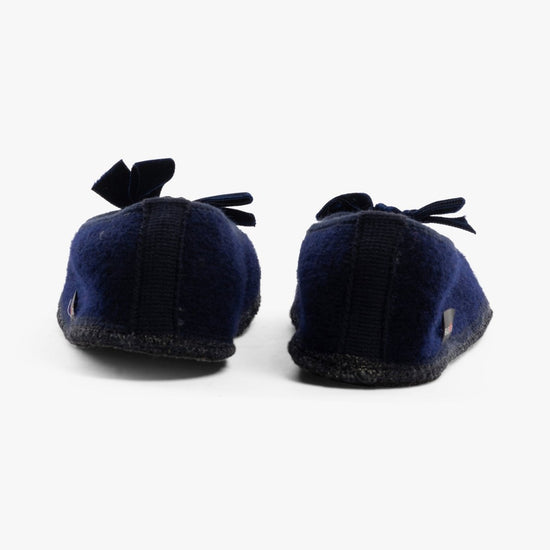 Haflinger FIOCCO Womens Slippers Navy - Shuperb