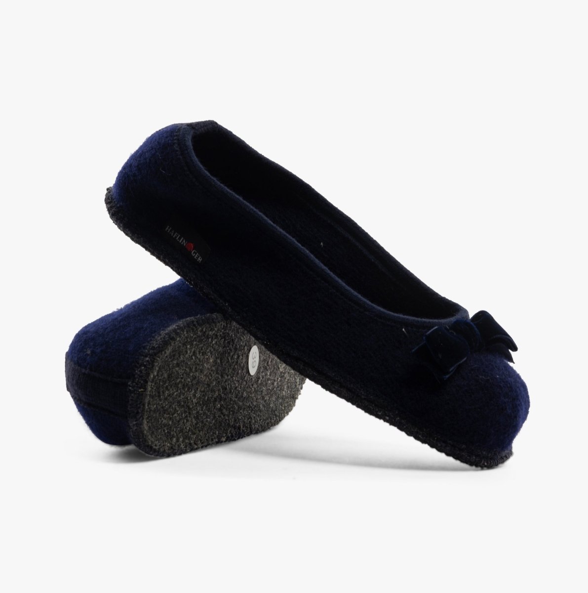 Haflinger FIOCCO Womens Slippers Navy - Shuperb