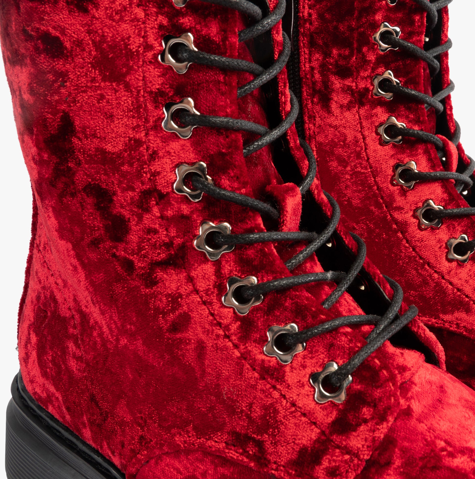 Heavenly Feet EVA Womens Lace Up Boots Scarlett Velour Shuperb