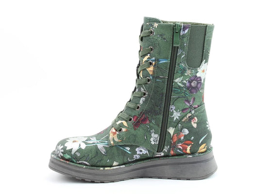 Heavenly Feet MARTINA4 PRINT FANTASY Womens Ankle Boots Forest - Shuperb