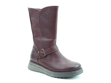 Heavenly Feet BELLA Womens Ankle Boots Burgundy - Shuperb