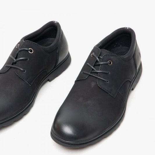 Hush Puppies TREVOR Mens Shoes Black - Shuperb