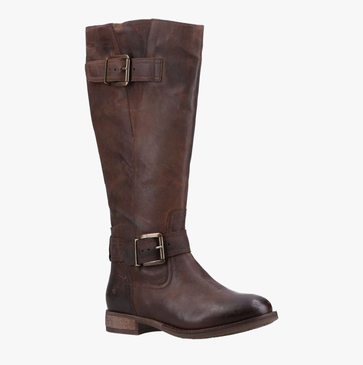 Hush Puppies ESTELLE Ladies Long Boots Brown - Shuperb