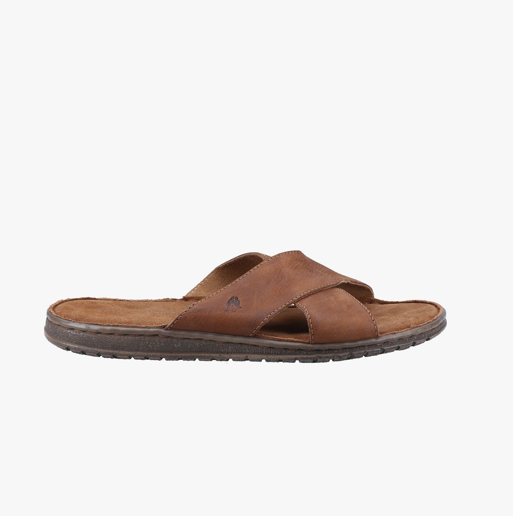 Hush Puppies Nash Brown Mens Casual Comfort Slip On Leather Sandals – The  Shoe Centre