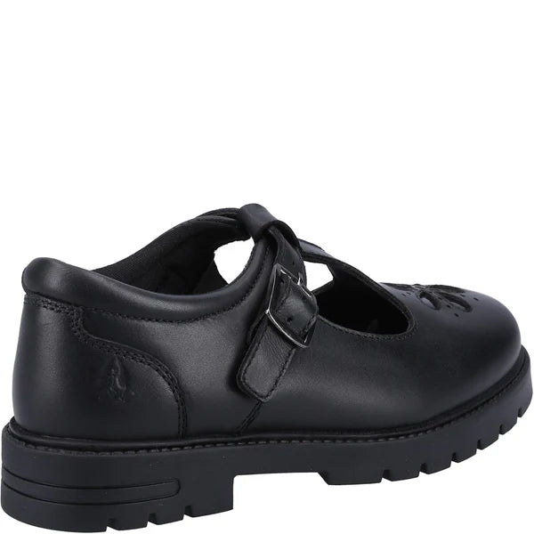 Hush Puppies FIONA Girls Leather School Shoes Black - Shuperb