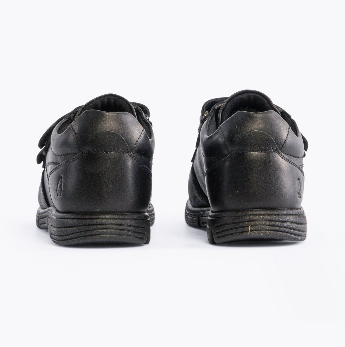 Hush Puppies LUCAS Boys Leather School Shoes Black - Shuperb