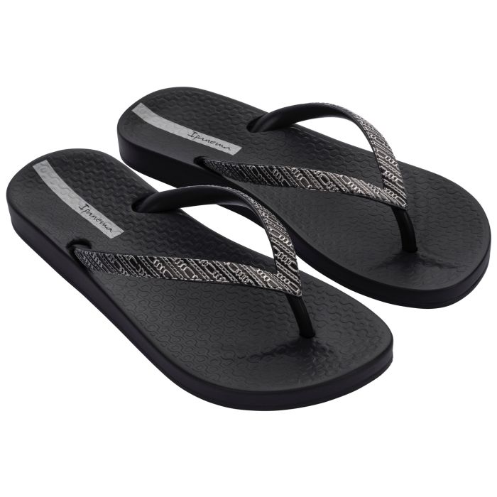 Ipanema ANATOMIC MESH LINKS Womens Flip Flops Black | Shuperb