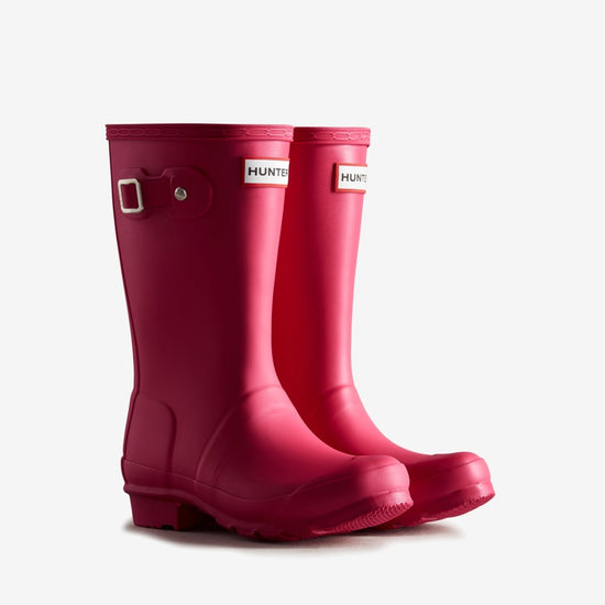 Hunter ORIGINAL Kids Rubber Wellington Boots Pink - Shuperb