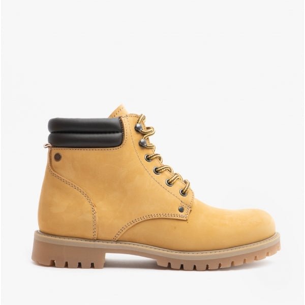 Jack & Jones STOKE Mens Ankle Boots Honey - Shuperb