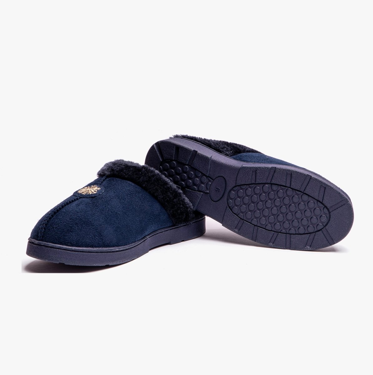 Jo & Joe SNUGGLE Womens Slippers Navy - Shuperb