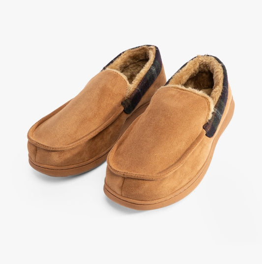 Jo & Joe ST ANDREWS Mens Slippers Cognac - Shuperb