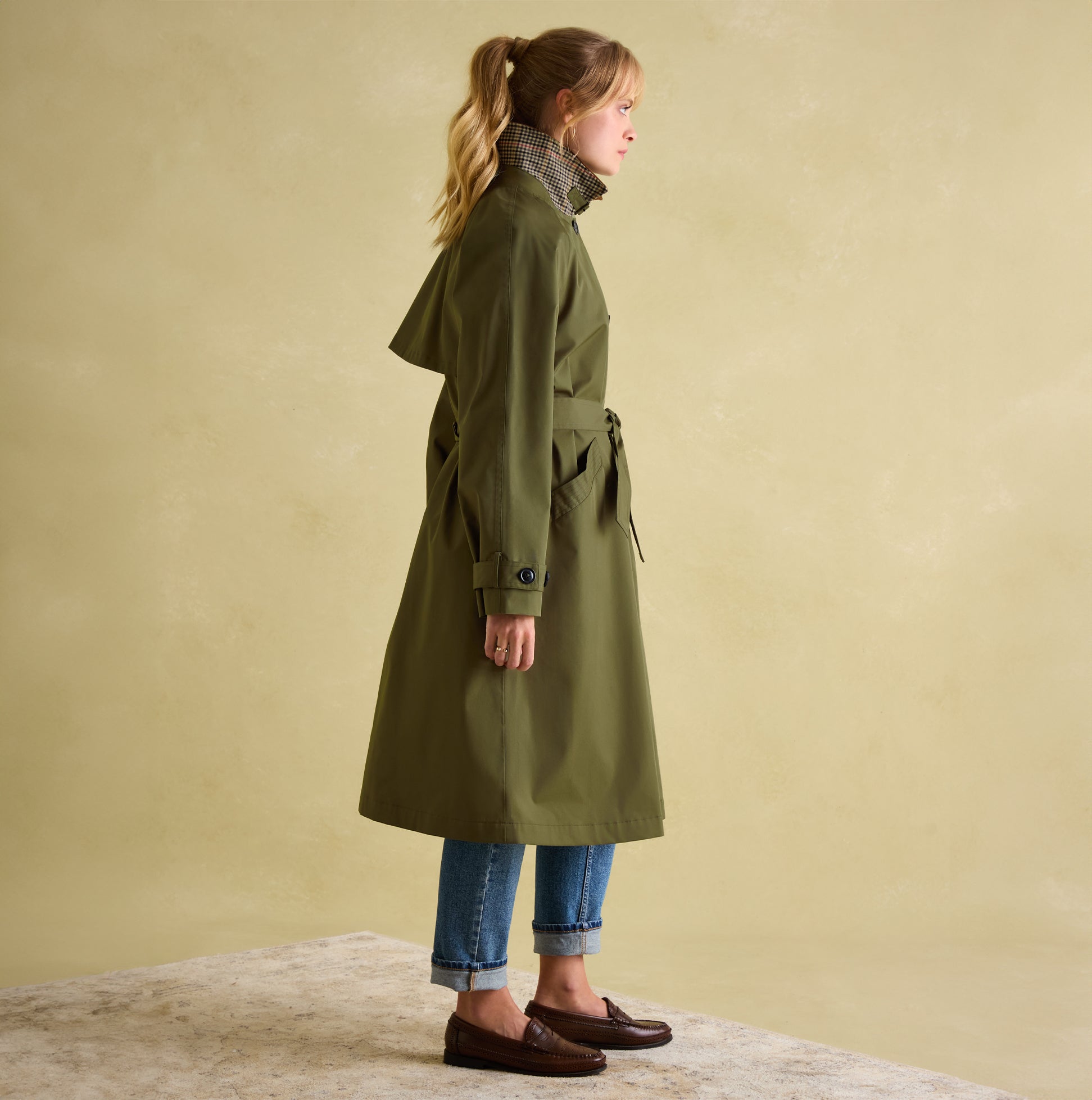 Joules trench coat hotsell