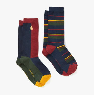 Joules KINGSBURY 2 - Pack Mens Socks Harlequinn - Shuperb