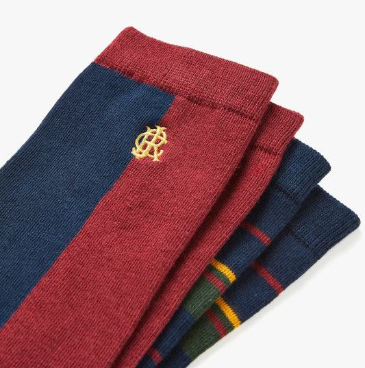 Joules KINGSBURY 2 - Pack Mens Socks Harlequinn - Shuperb