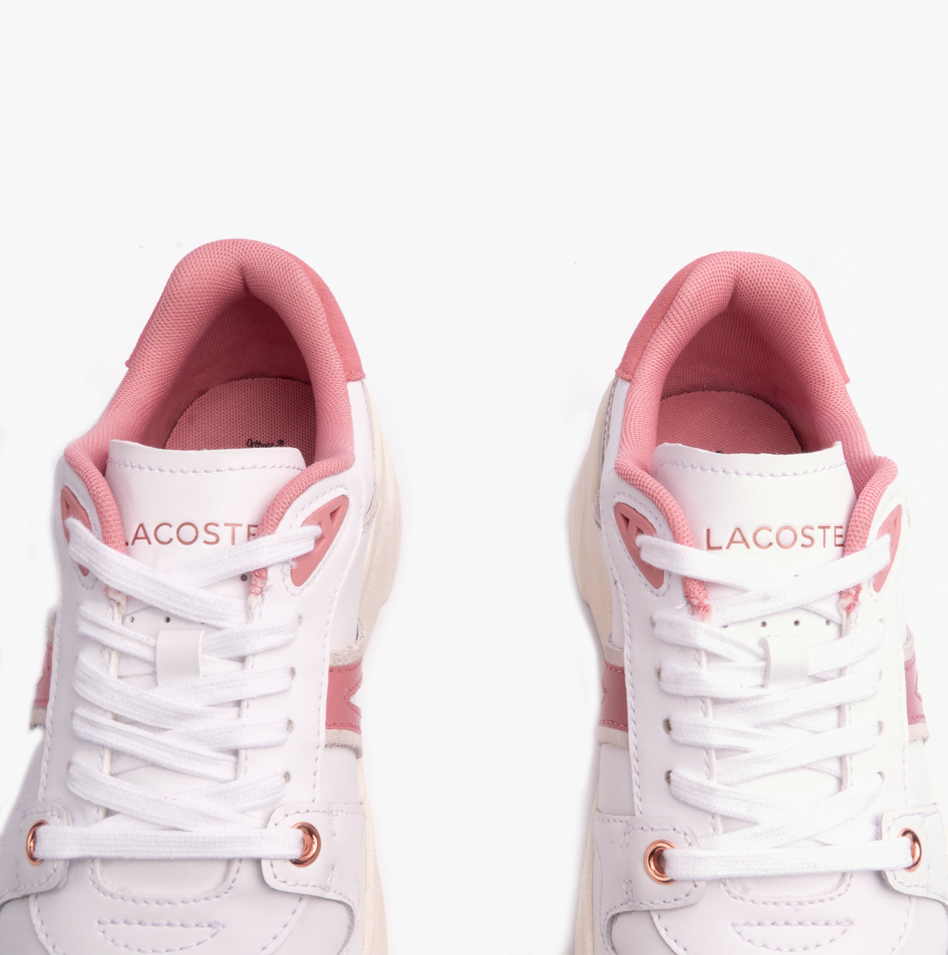 L002 EVO 124 1 Womens Trainers White Light Pink UK 3