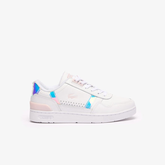 Lacoste T - CLIP 124 2 Womens Trainers White/Light Pink - Shuperb