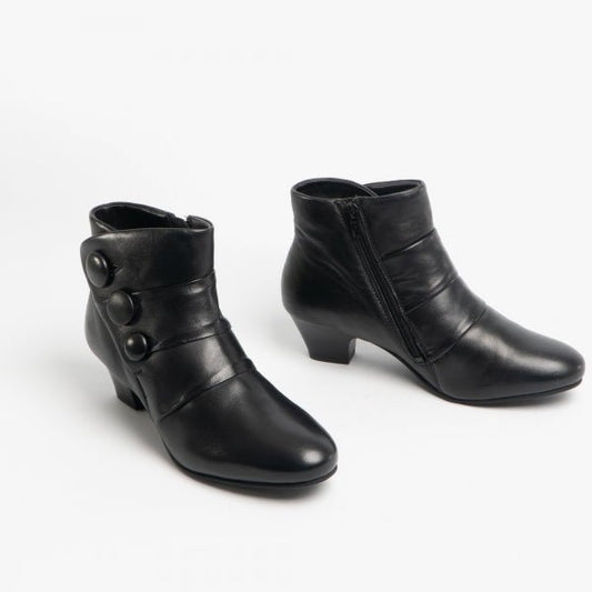 Lotus PRANCER Womens Ankle Boots Black - Shuperb