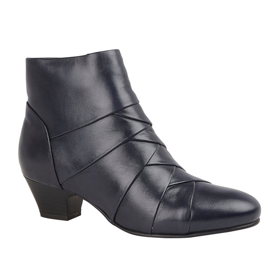 Lotus TARA Womens Ankle Boots Navy - Shuperb