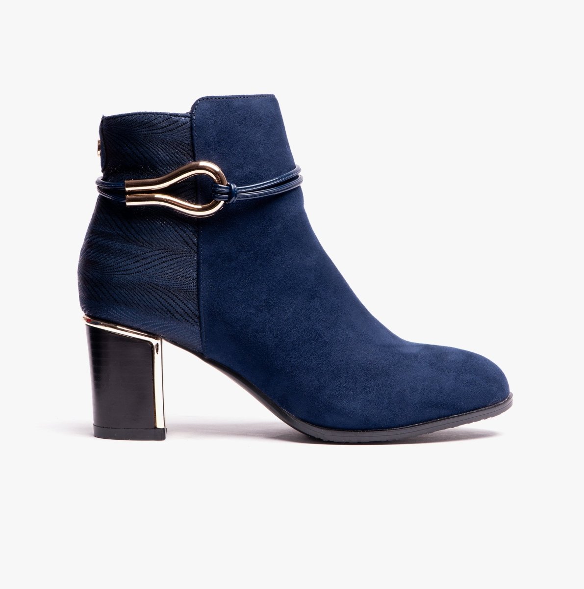 Lotus AUTUMN Womens Ankle Boots Navy - Shuperb