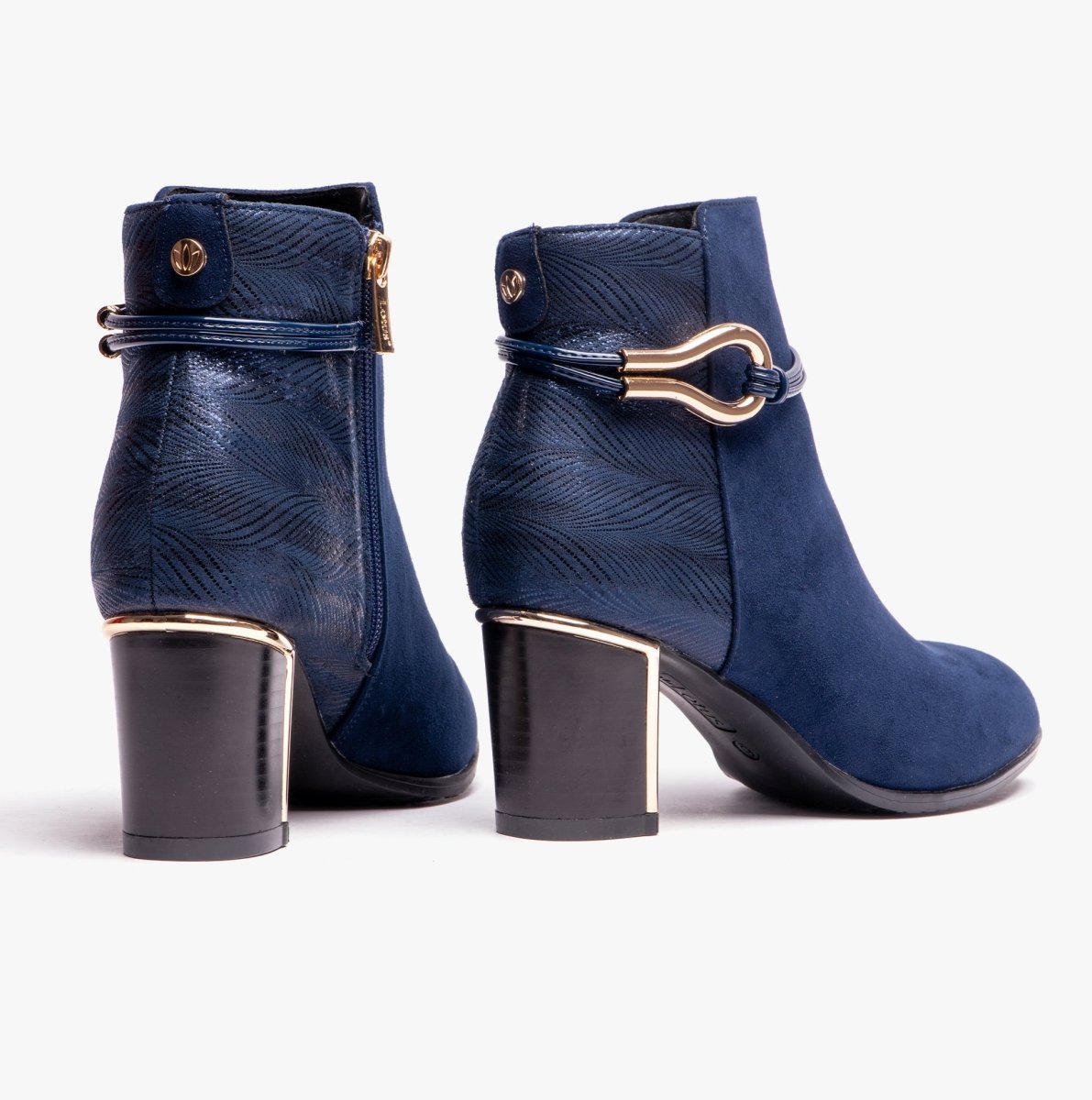 Lotus AUTUMN Womens Ankle Boots Navy - Shuperb