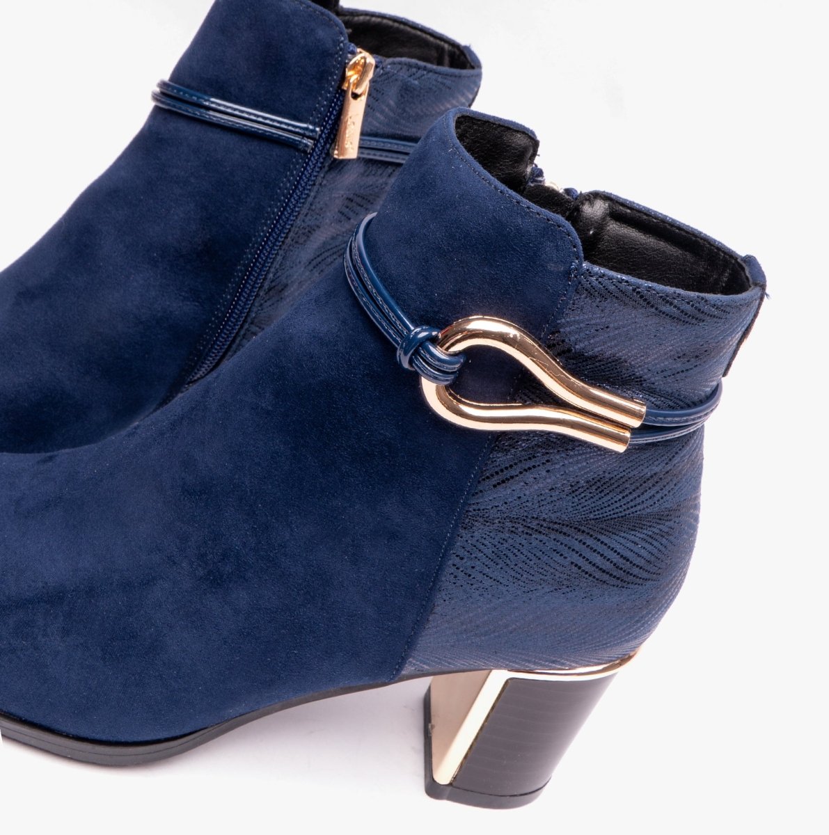 Lotus AUTUMN Womens Ankle Boots Navy - Shuperb