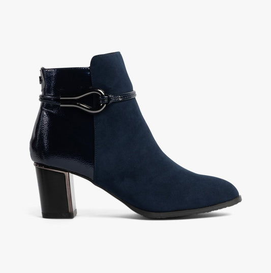 Lotus EBONY Womens Boots Navy - Shuperb