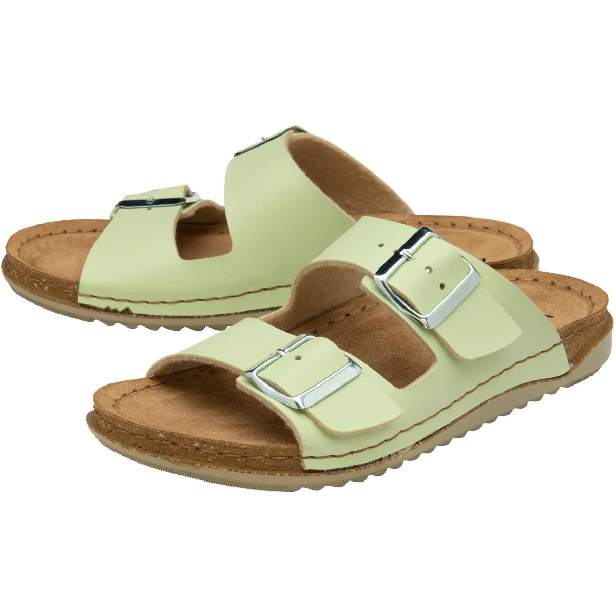 Lotus CORTONA Ladies Open - Toe Mule Sandals Mint - Shuperb