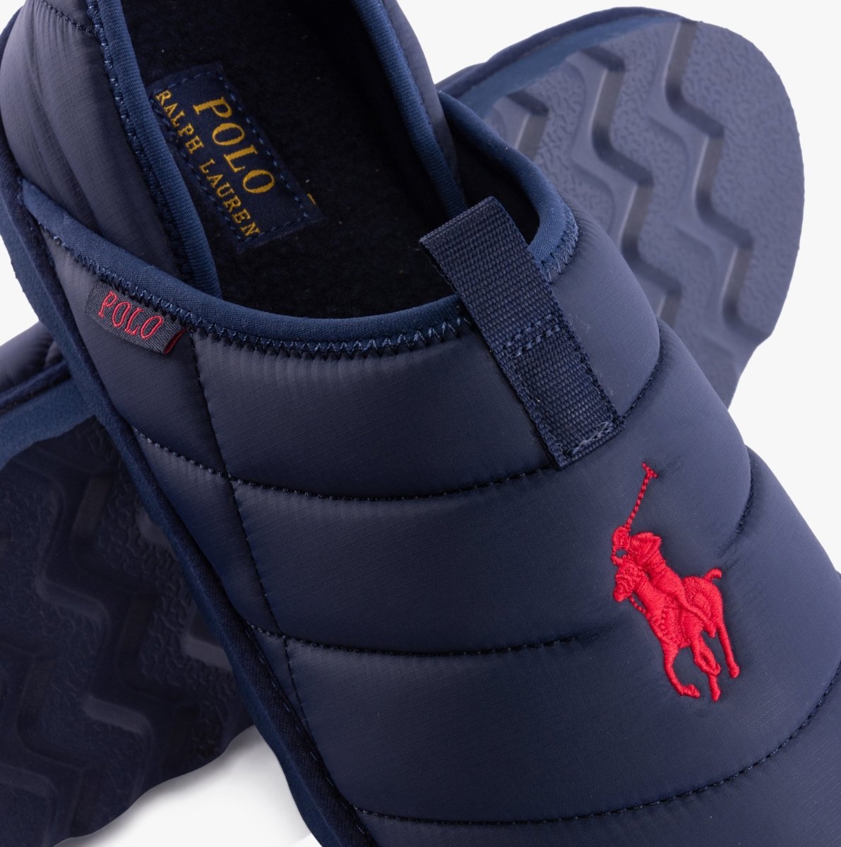 Polo Ralph Lauren EVERETT Mens Full Slippers Navy - Shuperb