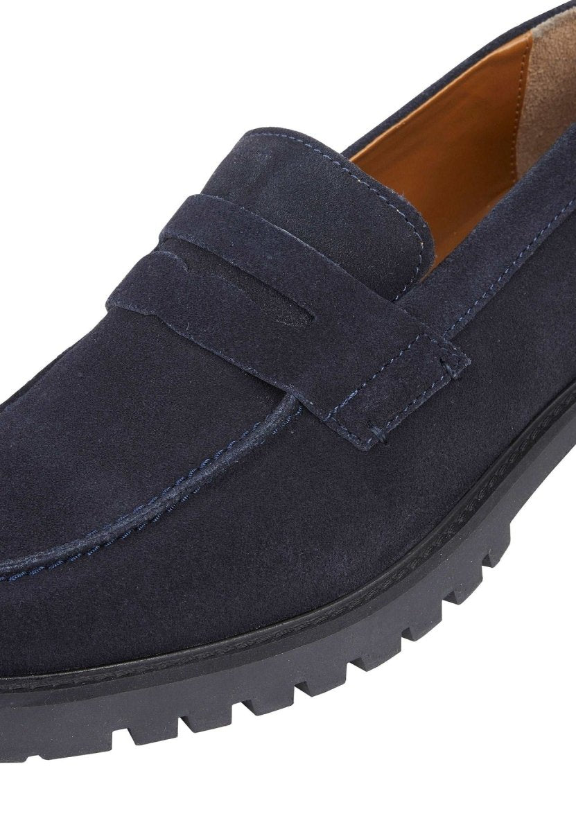 Silver Street London LOUSIVILLE Mens Loafers Blue - Shuperb