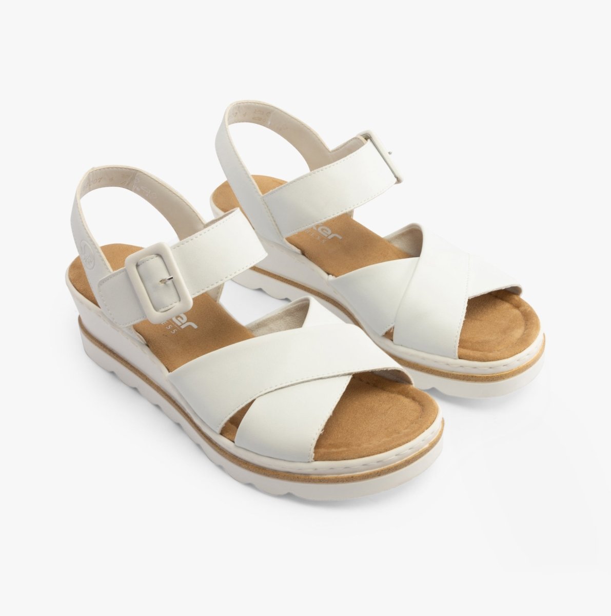 Rieker 67463 - 80 Womens Sandals White - Shuperb