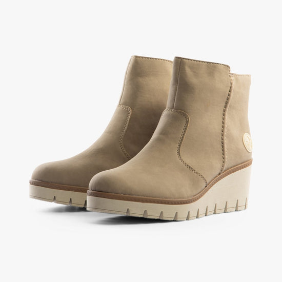 Rieker Y5065 - 64 Womens Boots Beige - Shuperb