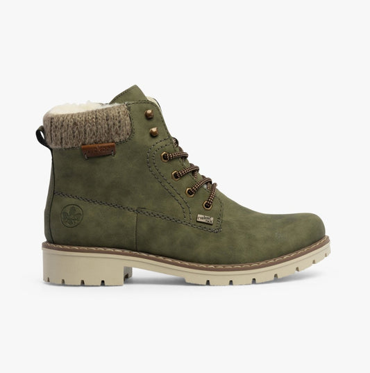 Rieker Y9118 - 54 Womens Boots Green - Shuperb