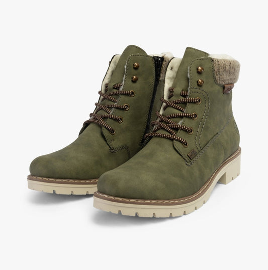 Rieker Y9118 - 54 Womens Boots Green - Shuperb