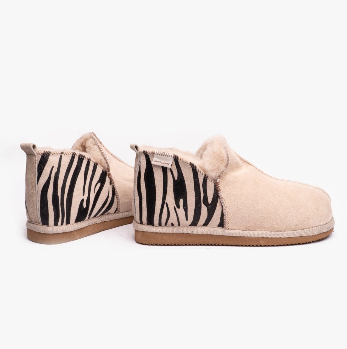 Shepherd ANNIE Womens Sheepskin Slipper Boots Tiger - Shuperb