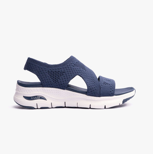 Skechers ARCH FIT - BRIGHTEST DAY Womens Sandals Navy - Shuperb