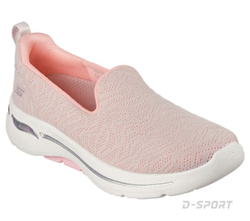 Skechers GO WALK ARCH FIT - OCEAN REEF Ladies Slip - On Trainers Light Pink - Shuperb